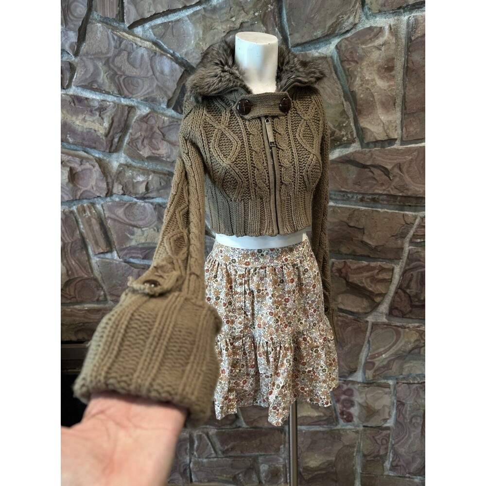 Ashley By 26 International Retro Long Sweater Sz XS Chunky Knit Y2K Whimsigoth